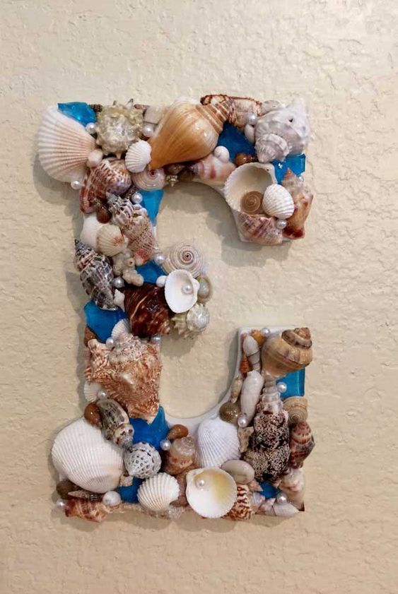 artesanato com concha do mar