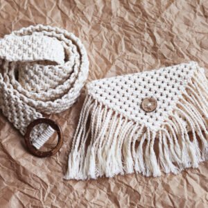 Estilo Sustentável: Aprenda a Criar Bolsa de Macramê + Cinto