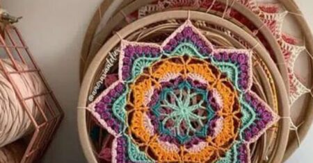 Mandala de Crochê: Crie Arte Encantadora para Sua Casa