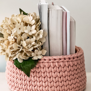 Cesto organizador de crochê: Crie o seu próprio modelo