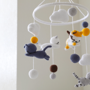 Móbile de Crochê para Berço com Gatinhos: Dicas para criar o seu